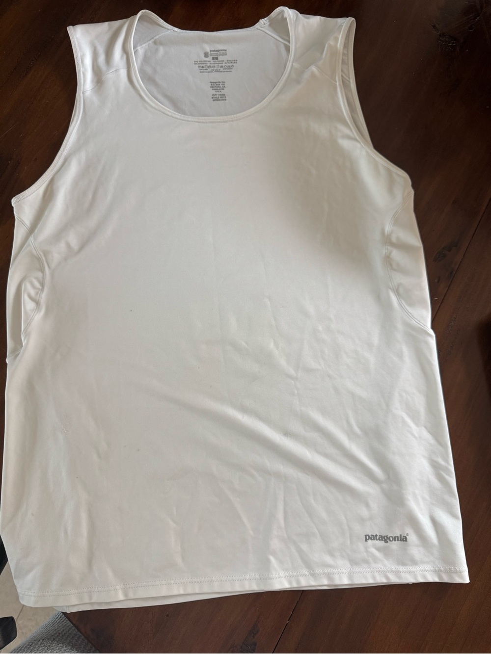 Patagonia Women's White Scoop Neck Tank